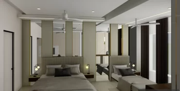 What facilities are available in budget hotels near CMC Hospital Vellore?